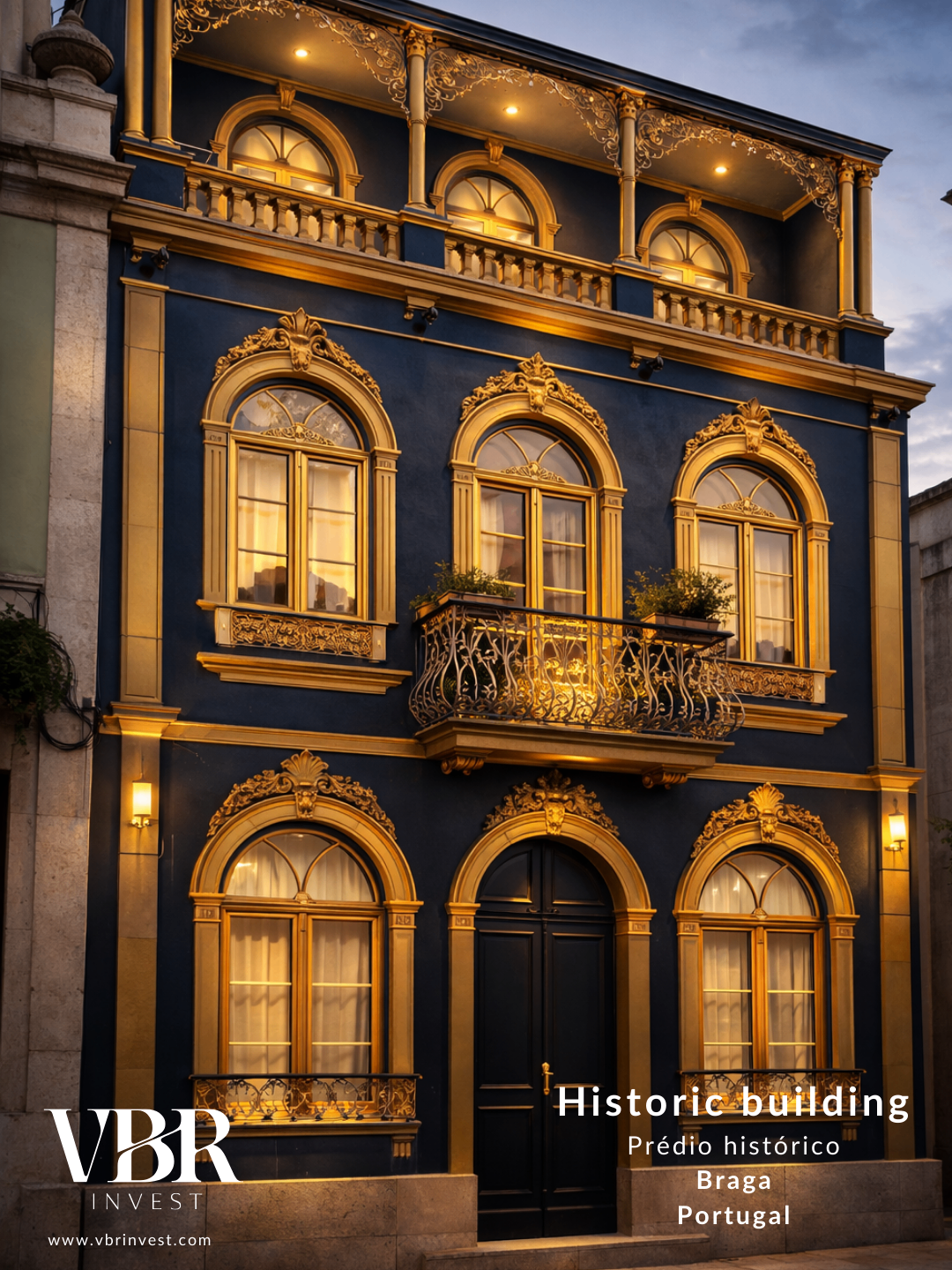 Prédio histórico para investimento no Centro Histórico de Braga